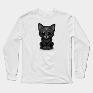 Cute Black Kitten Cat Long Sleeve T-Shirt